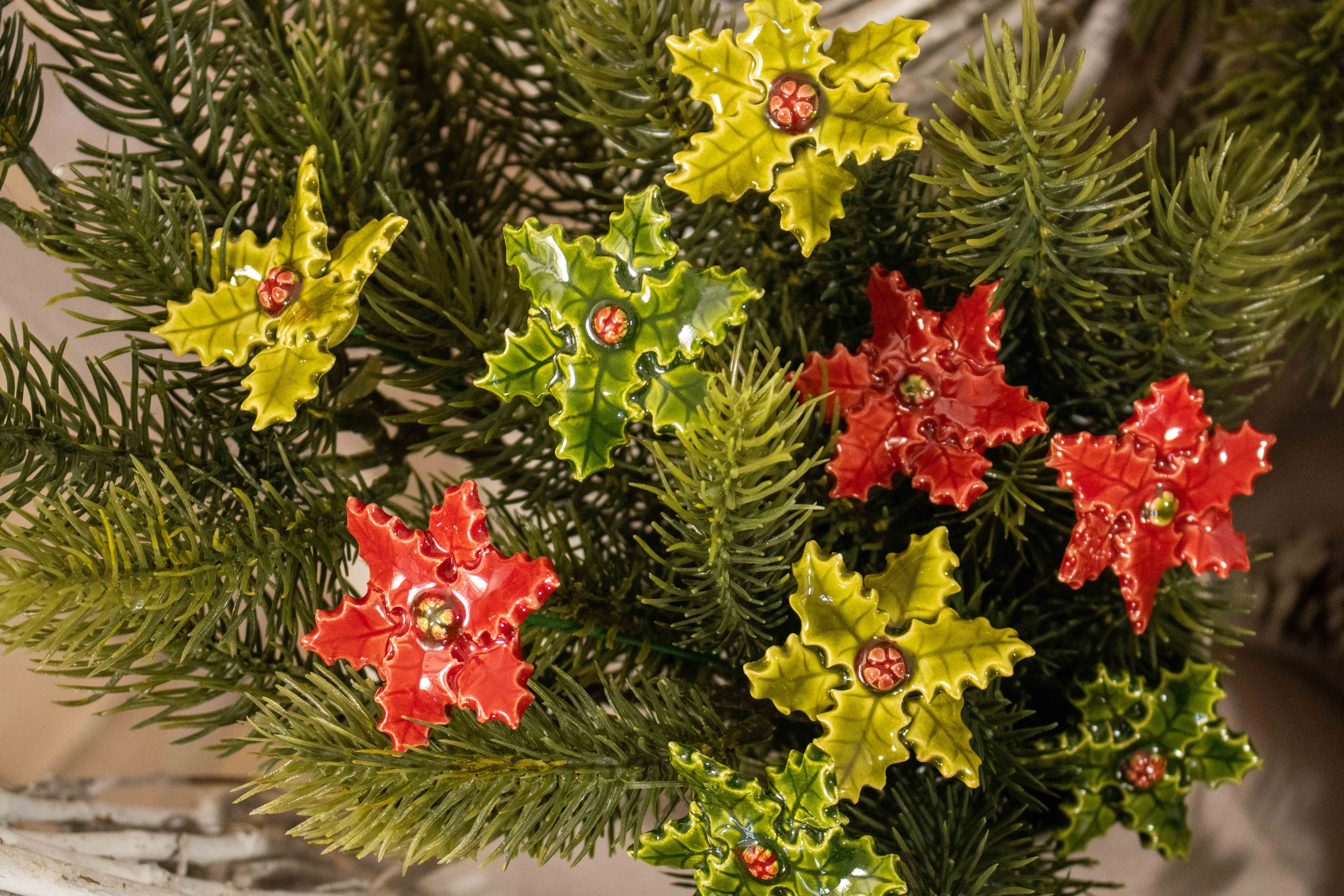 ceramic christmas flower
