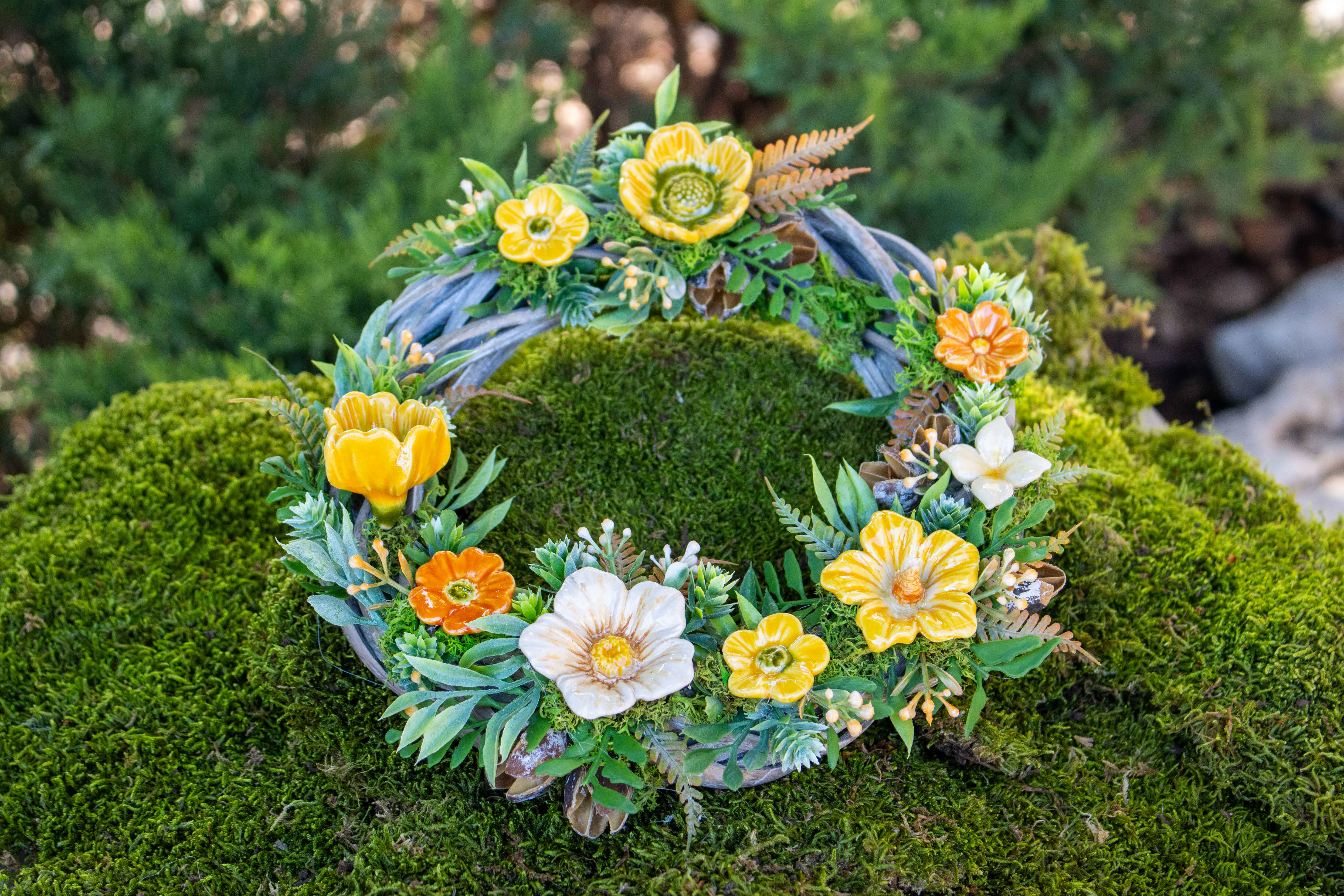 flower door decoration for Easter
