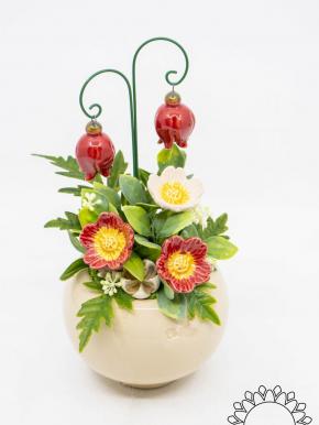 Little Centerpiece with Heather  - Red