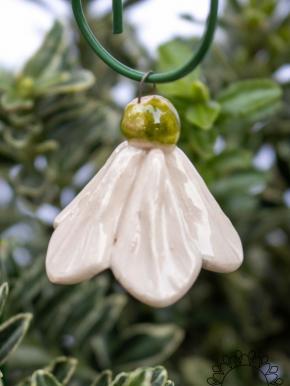 Mini Hanging Bellflower  - White