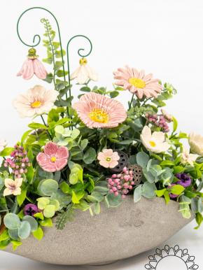 Premium Centerpiece with Bellflowers - Pink