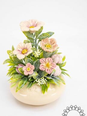 Medium Centerpiece with Cherry Blossoms  - Pink
