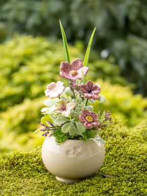 Mini Centerpiece with Linum Flowers
