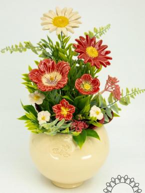 Centerpiece with Hibiscus - Red
