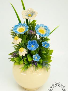 Large Centerpiece with Moonflower - Blue