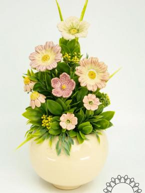 Large Centerpiece with Moonflower - Pink