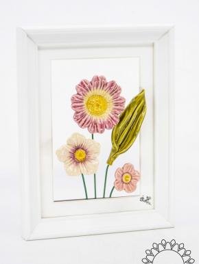 Flower Picture with Moonflower - Pink