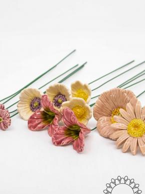Happy Together Medium Flower Selection - Pink, Flowerselection without silicone green