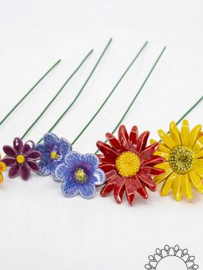 Thousand Color Small Flower Selection - Mixed, Flowerselection without silicone green