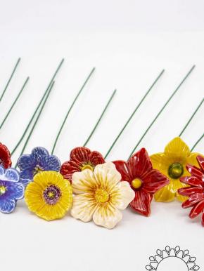  Thousand Color Medium Flower Selection - Mixed, Flowerselection without silicone green