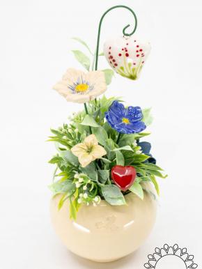 Lovely Hearts Centerpiece - Blue
