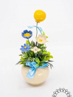 Happy Birthday Centerpiece - Blue