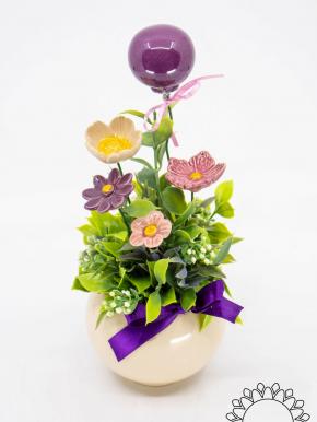 Happy Birthday Centerpiece - Purple
