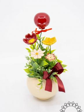 Happy Birthday Centerpiece - Red