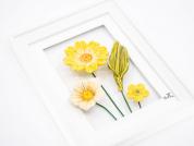 wall art from ceramic flower