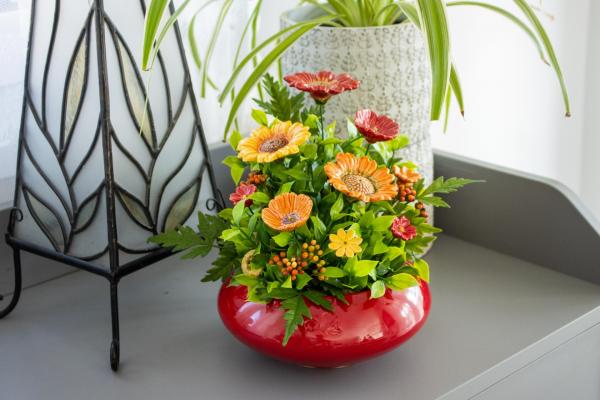 Unique ceramic table decor inspired by nature
