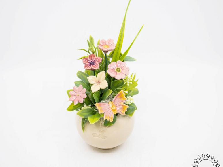 Mini Centerpiece with Butterfly - Pink