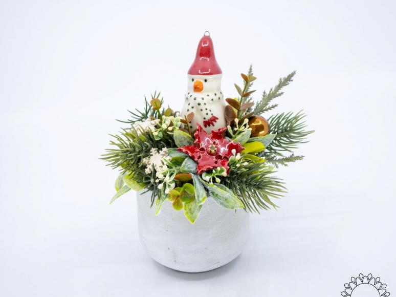 Christmas Small Centerpiece with Snowman