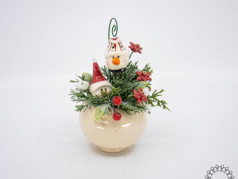 Christmas Centerpiece with Snowhead