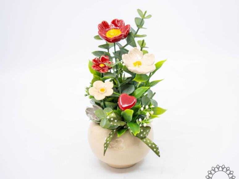 Mother's Day Centerpiece with Heart - Red