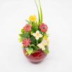 Mini Centerpiece with Butterfly - Red