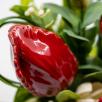 Medium Centerpiece with Tulips - Red