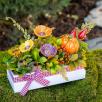 Flower Box Decoration with Rosehip 