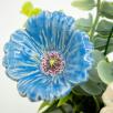 Small Centerpiece with Garden Poppy - Blue