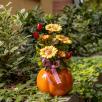 Large Pumpkin Pot Centerpiece with Decor Sunflowers 