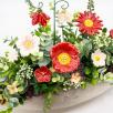 Premium Centerpiece with Bellflowers - Red