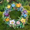 Wreath with Colorful Flowers 