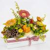 Large Flower Box Decoration with Mushroom