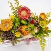 Large Flower Box Decoration with Mushroom