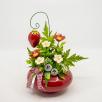  Medium Centerpiece with Strawberry - Red