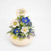 Medium Centerpiece with Cherry Blossoms  - Blue
