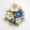 Medium Centerpiece with Cherry Blossoms  - Blue