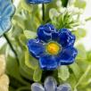 Mini Centerpiece with Linum Flowers - Blue
