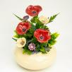 Large Centerpiece with Poppie - Red