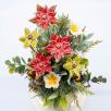 Large Christmas Centerpiece with Star Flowers