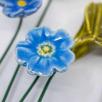 Flower Picture with Meadow Buttercup - Blue