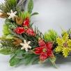 Christmas Door Wreath with Christmas Flower
