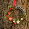 Christmas Door Wreath with Cluster Mallow