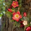Christmas Door Wreath with Cluster Mallow