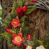 Christmas Door Wreath with Cluster Mallow