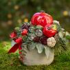  Christmas Small Centerpiece with Apple
