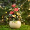 Large Christmas Centerpiece with Star Flowers