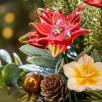 Large Christmas Centerpiece with Star Flowers