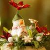 Medium Christmas Centerpiece with Snowman