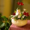 Medium Christmas Centerpiece with Snowman