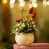 Christmas Centerpiece with Rosehips